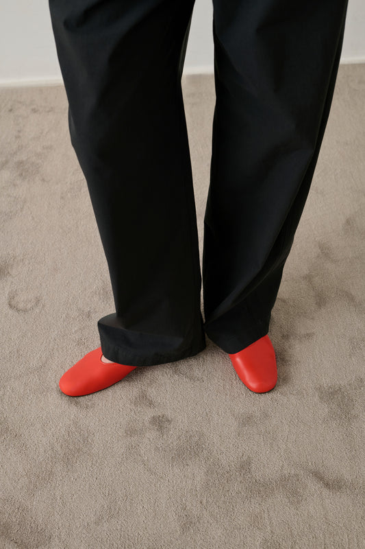 Slingbacks Emmett - Rouge - Cuir - Femme