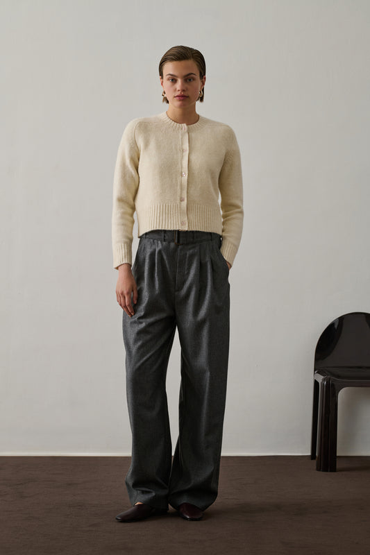 Cardigan Lyne - Ecru - Femme