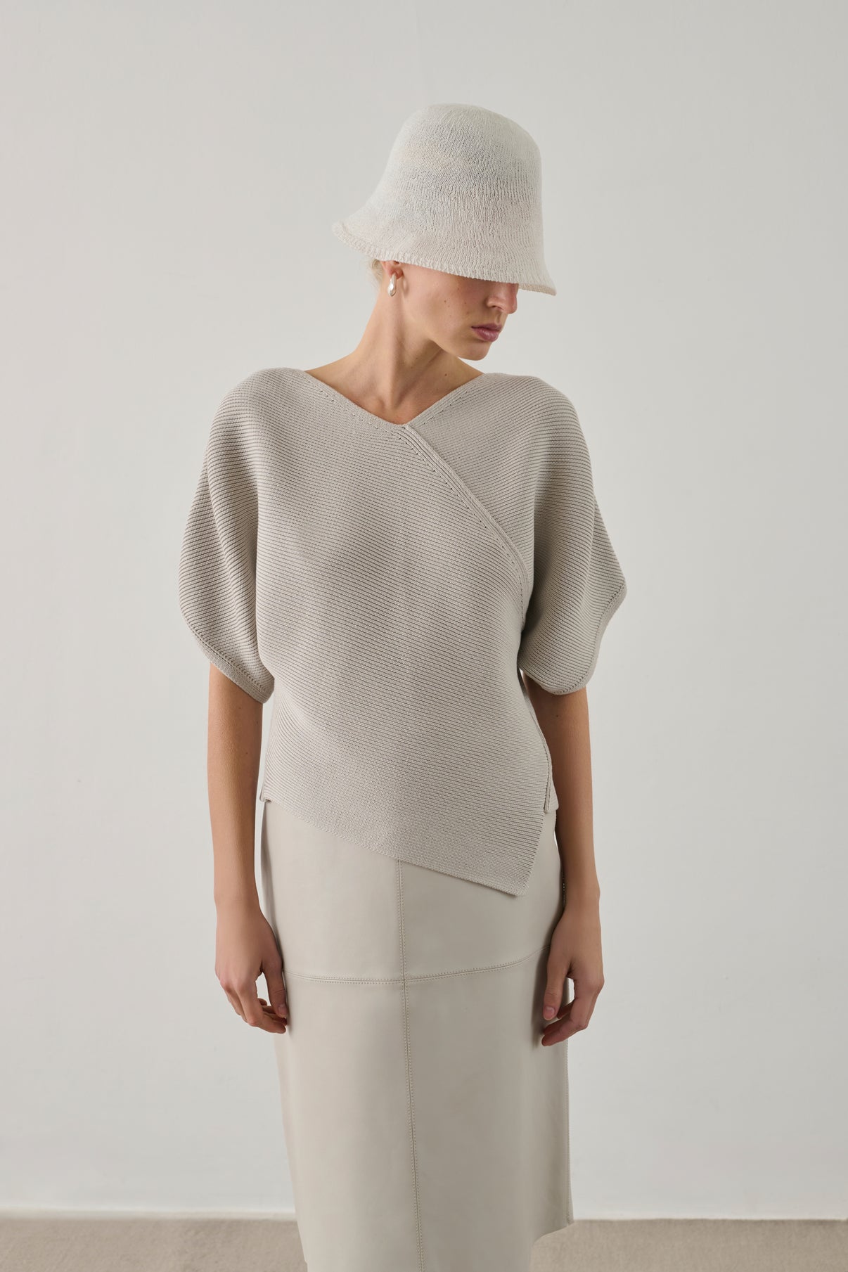 Pull Essaouira - Gris Pâle - Coton - Femme vue 2