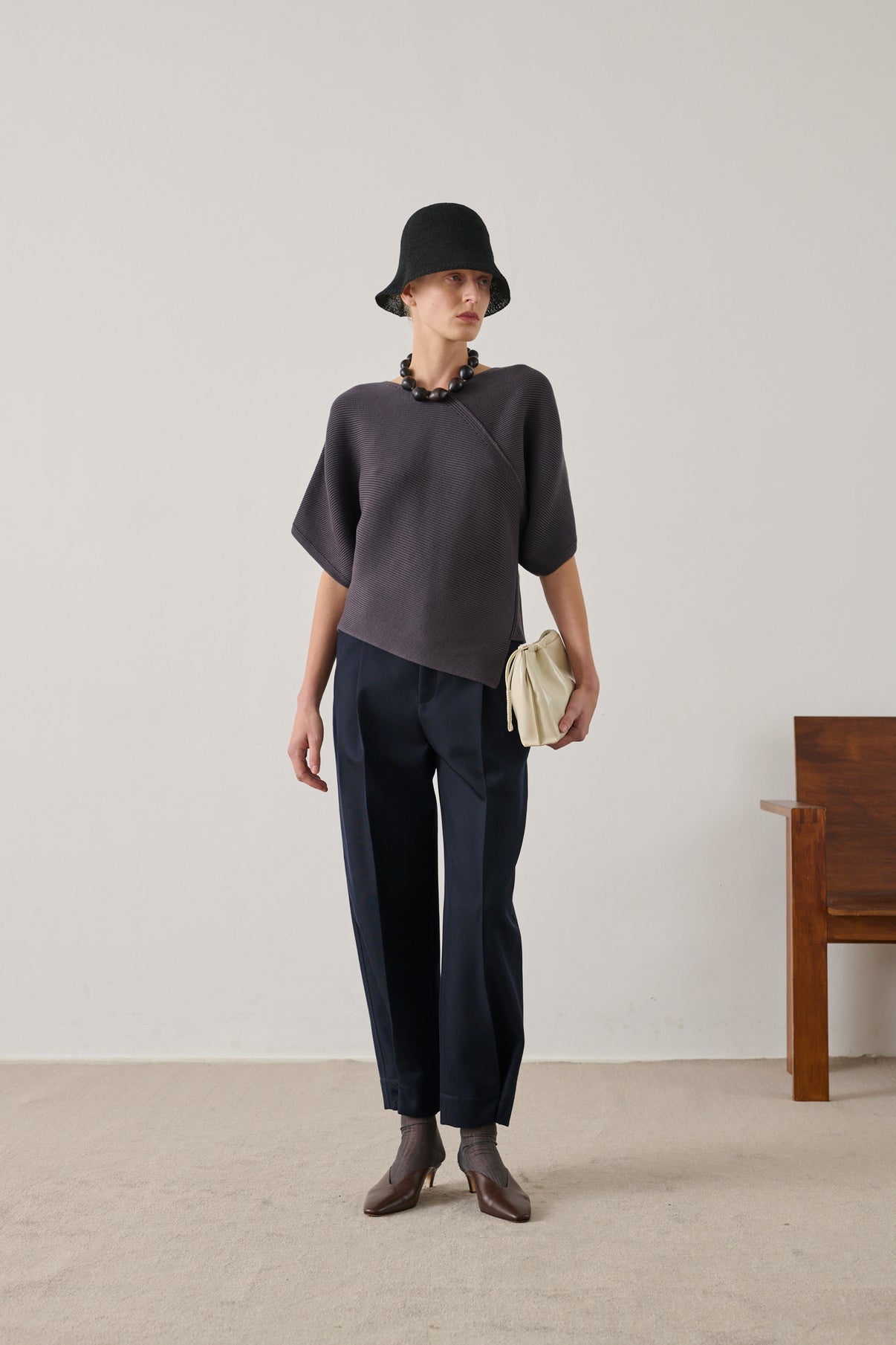 Sac Suzette - Ivoire - Cuir - Femme vue 3