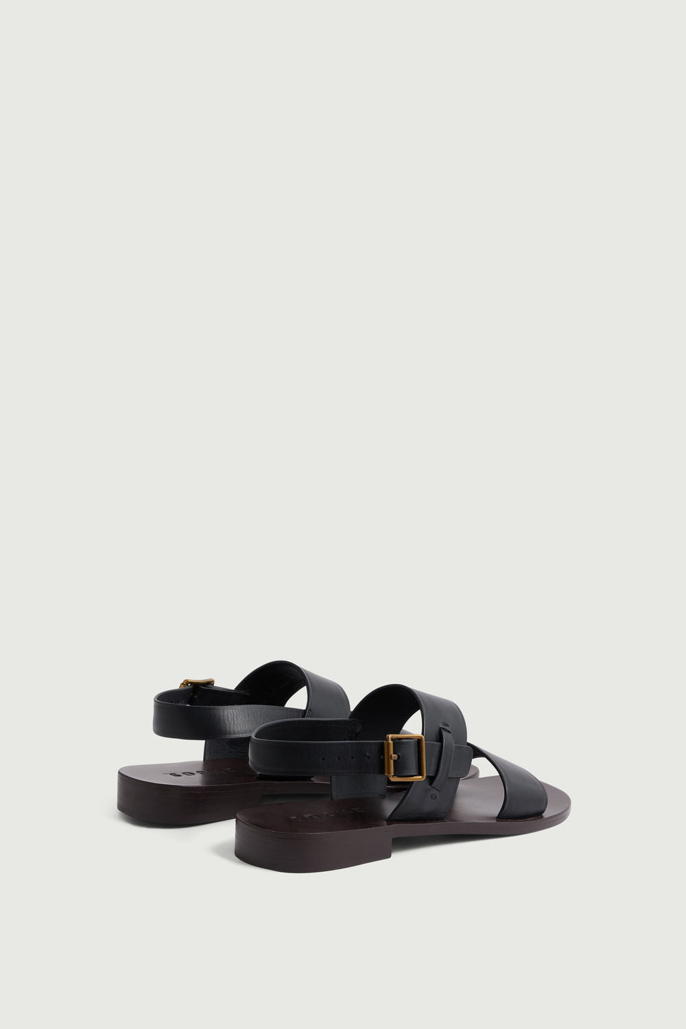 Sandales Douglas - Noir - Cuir - Femme vue 3